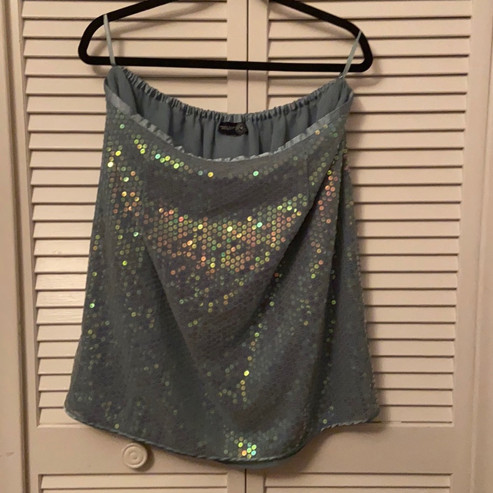 Turquoise skirt